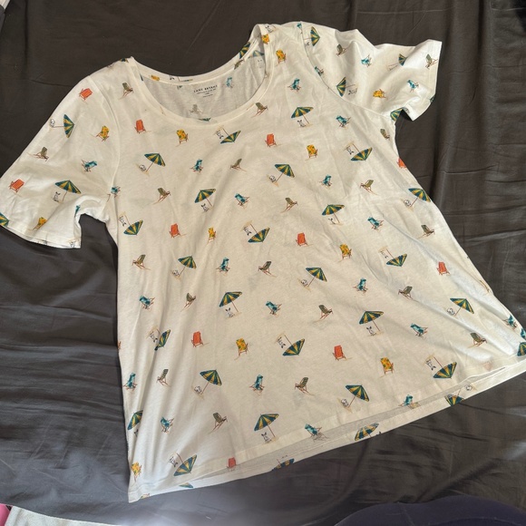 Lane Bryant Tops - Beach Print Tee
